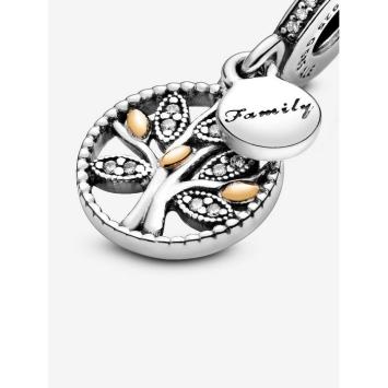 Pandora bedel bicolor Sparkling Stamboom Charm 791728CZ