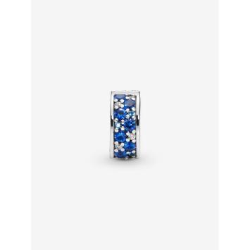 Pandora clip Silver Blauwe Pavé 791817NSBMX