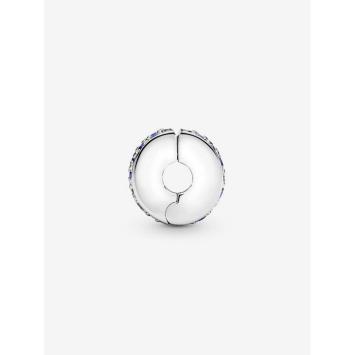 Pandora clip Silver Blauwe Pavé 791817NSBMX
