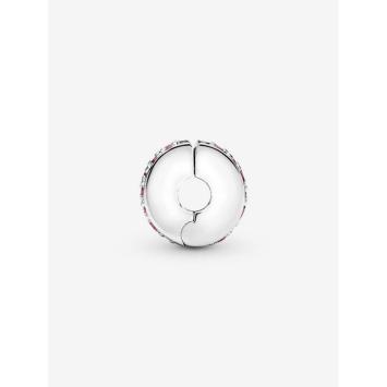 Pandora clip Silver Roze Pavé 791817PCZ
