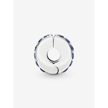 Pandora clip Silver Blue Sparkle 791972C01