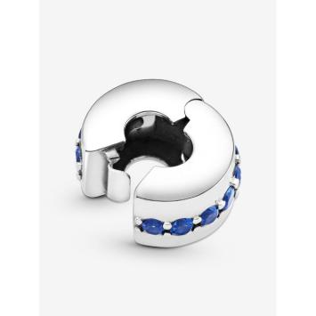 Pandora clip Silver Blue Sparkle 791972C01
