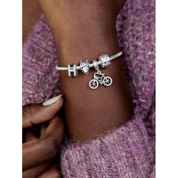 Pandora clip Silver Roze Sprankelende Rij 791972PCZ