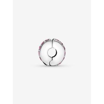 Pandora clip Silver Roze Sprankelende Rij 791972PCZ