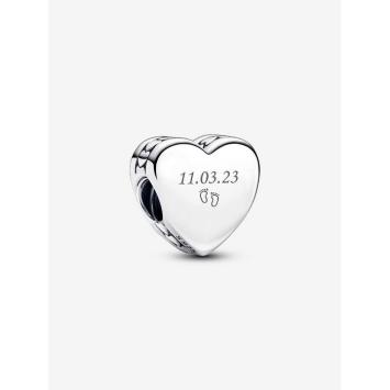 Pandora bedel Silver graveerbaar hart 792015