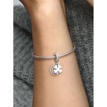 Pandora Silver Klavertjevier bedel 792089CZ