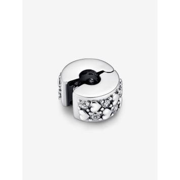 Pandora clip Silver Infinite Hearts Sparkling 792235C01