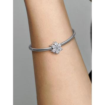 Pandora Silver Sparkling Herbarium Cluster bedel 792623C01