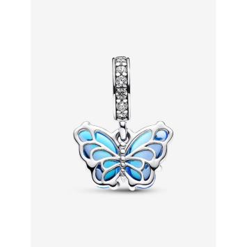 Pandora Silver Blauwe Muranoglazen Vlinder bedel 792698C01