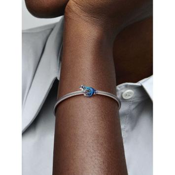 Pandora Silver Metallic Blauwe Gecko bedel 792701C01
