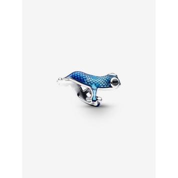 Pandora Silver Metallic Blauwe Gecko bedel 792701C01