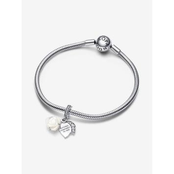 Pandora Silver Witte Roos In Bloei bedel 793200C01