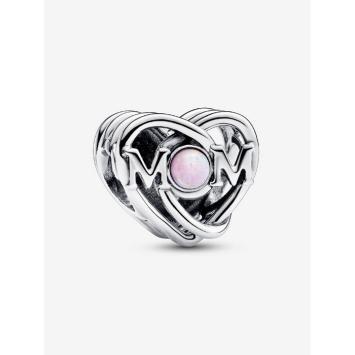 Pandora Silver Mum en Hart bedel 793233C01