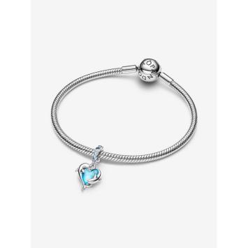 Pandora Silver Blauwe Muranoglas Dolfijnen bedel 793924C01