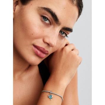 Pandora Silver Blauwe Muranoglas Dolfijnen bedel 793924C01