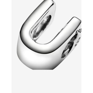 Pandora bedel Silver Letter U Alfabet 797475