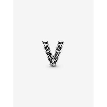 Pandora bedel Silver Letter V Alfabet 797476