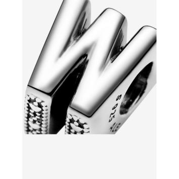 Pandora bedel Silver Letter W Alfabet 797477