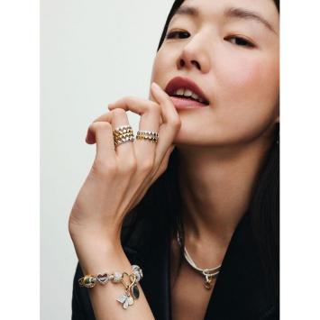 Pandora Silver Bolletjes Open Hart bedel 797516