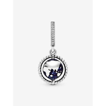 Pandora bedel zilver Spinning Globe Charm 798021CZ