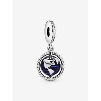 Pandora bedel zilver Spinning Globe Charm 798021CZ