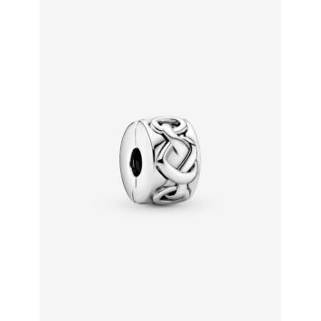 Pandora clip Silver Geknoopte Harten 798035