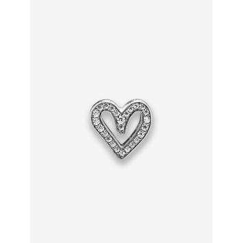 Pandora Silver Sprankelende Vrije Hand Hart bedel 798692C01
