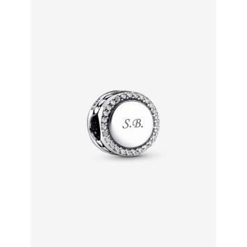 Pandora Silver Sprankelende Button bedel 798747C01