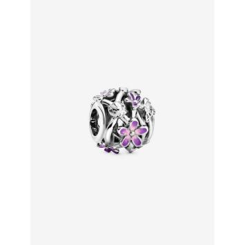 Pandora Silver Opengewerkte Paarse Madeliefjes bedel 798772C02