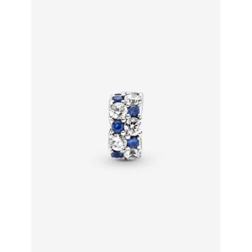 Pandora clip Silver Clear & Blue Sparkling 799171C01