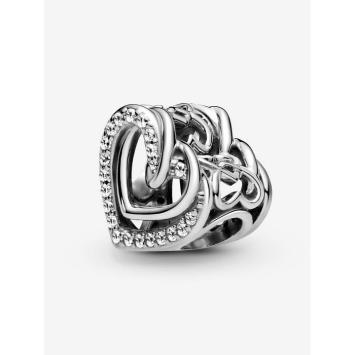 Pandora Silver Sparkling Entwined Hearts bedel 799270C01