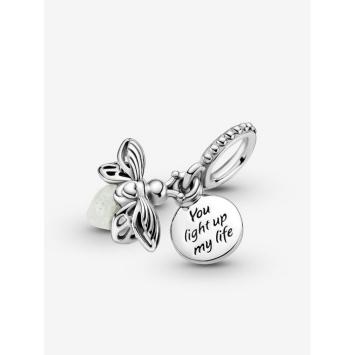 Pandora bedel Silver Glow-In-The-Dark Vuurvliegje Charm 799352C01