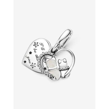 Pandora Silver Katten en Harten bedel 799546C01