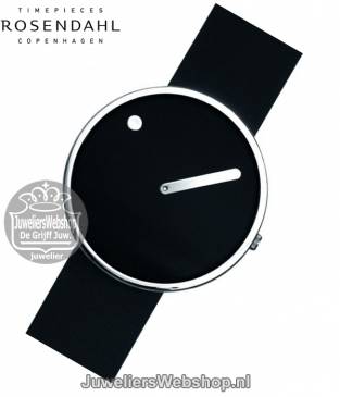 Rosendahl horloge Picto Watch PT43370 Analoog 40 mm Zwart