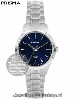 Prisma Horloge P1659 Journey Dames Blauwe Wijzerplaat