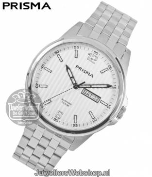 Prisma horloge P1663 Pattern Steel Heren