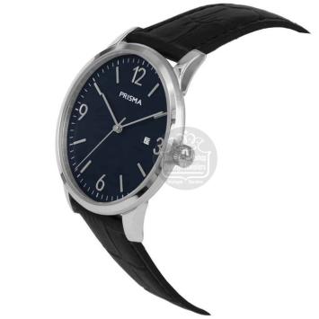 Prisma Herenhorloge P.1634 Signature Carbon blauw