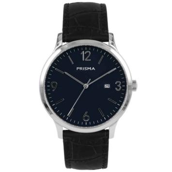 Prisma Herenhorloge P.1634 Signature Carbon blauw