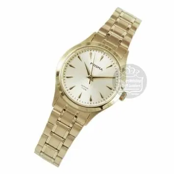 Prisma Horloge P1657 Dames Journey Ultimate goudkleurig staal