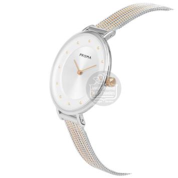 P1876 Prisma Dames Horloge Staal Bicolor