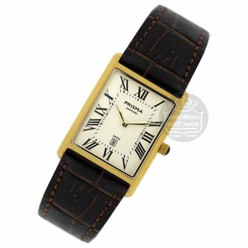 Prisma Herenhorloge P2370 baron bruin leer