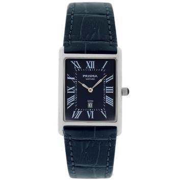 Prisma Herenhorloge P2373 baron Blauw leer