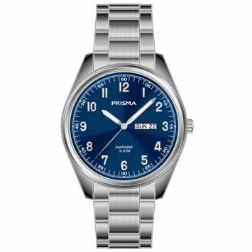 Prisma Herenhorloge P.1303 Titanium Blauw