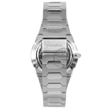 Prisma Herenhorloge P1335 Slimline Stainless Steel zwart