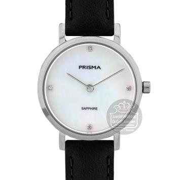 Prisma Dameshorloge P.1400 Titanium leer