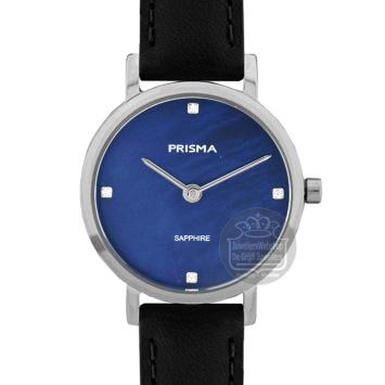 Prisma Dameshorloge P.1401 Titanium leer