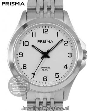 P.1550 Prisma Dames Horloge Staal Zilver
