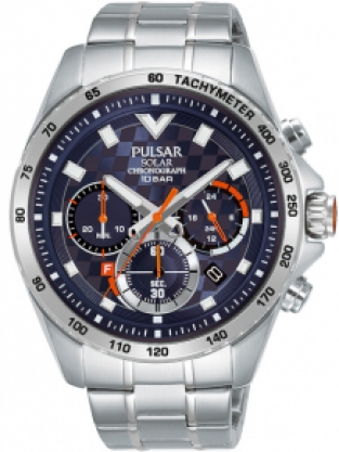 Pulsar Herenhorloge Chrono Solar PZ5101X1 Reclame horloge