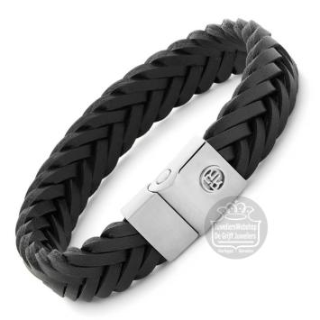 rebel & rose Full Metal Premium Braided armband RR-M0052-S-M