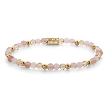 Rebel & Rose Armband RR-40165-G-M Roses And Cherry Glam Rocks 17,5cm